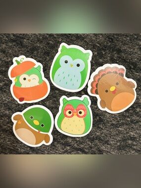 Cute Fall Themed Squishmallow Stickers